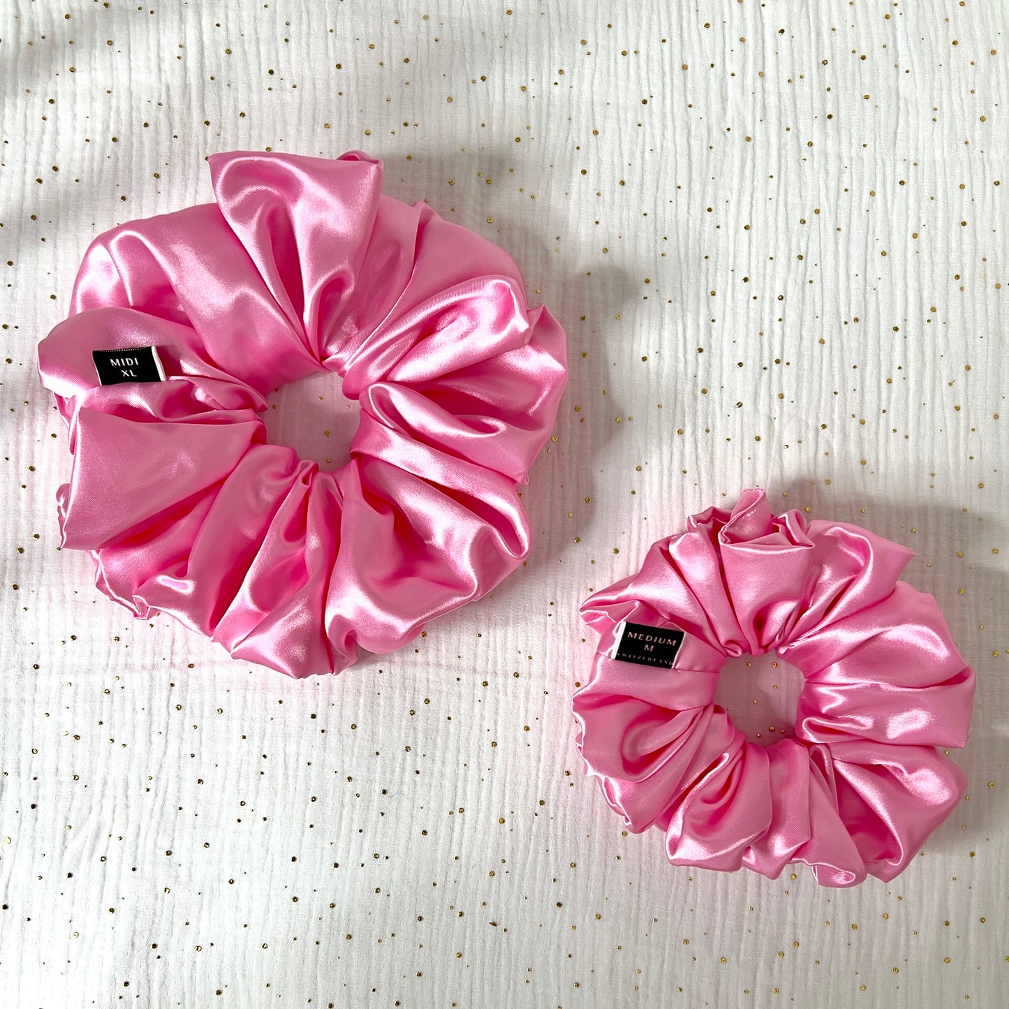 XXL Hair scrunchie midi in Pink colour