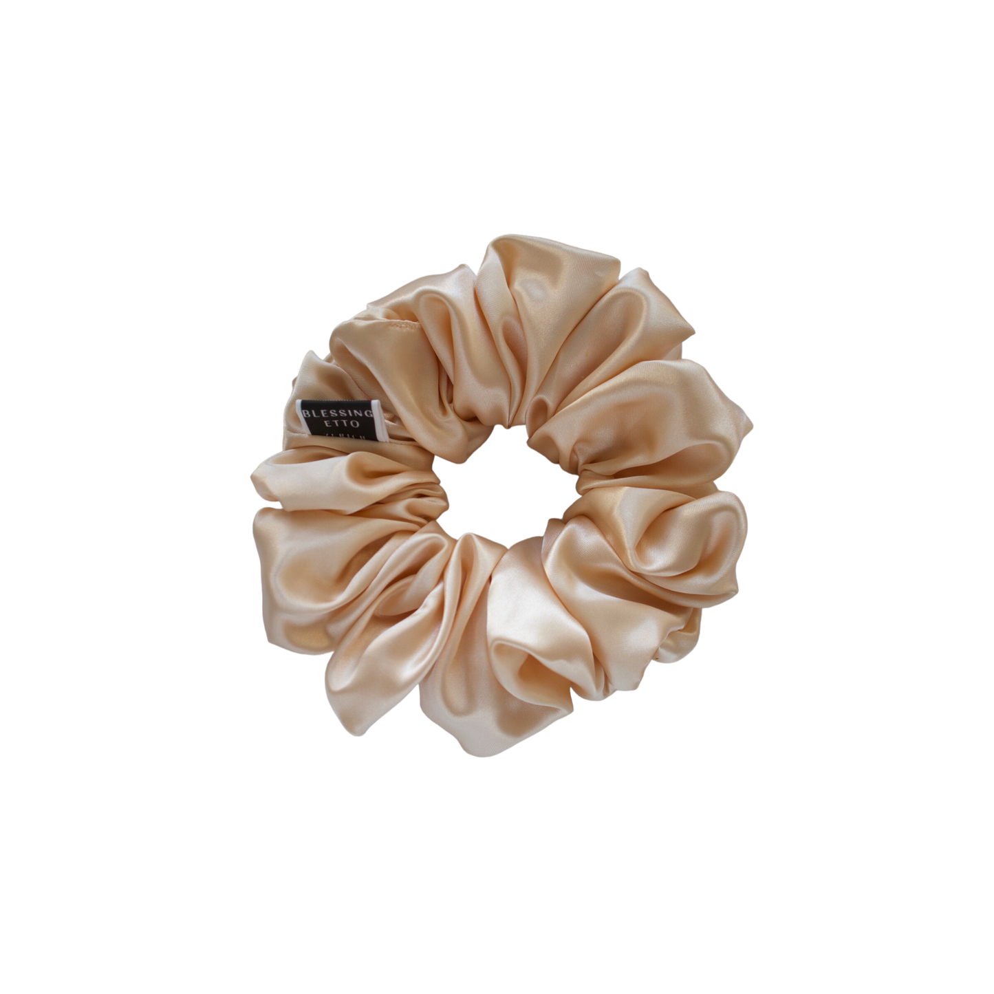 Ivory colour medium size xxl Hair Scrunchie.